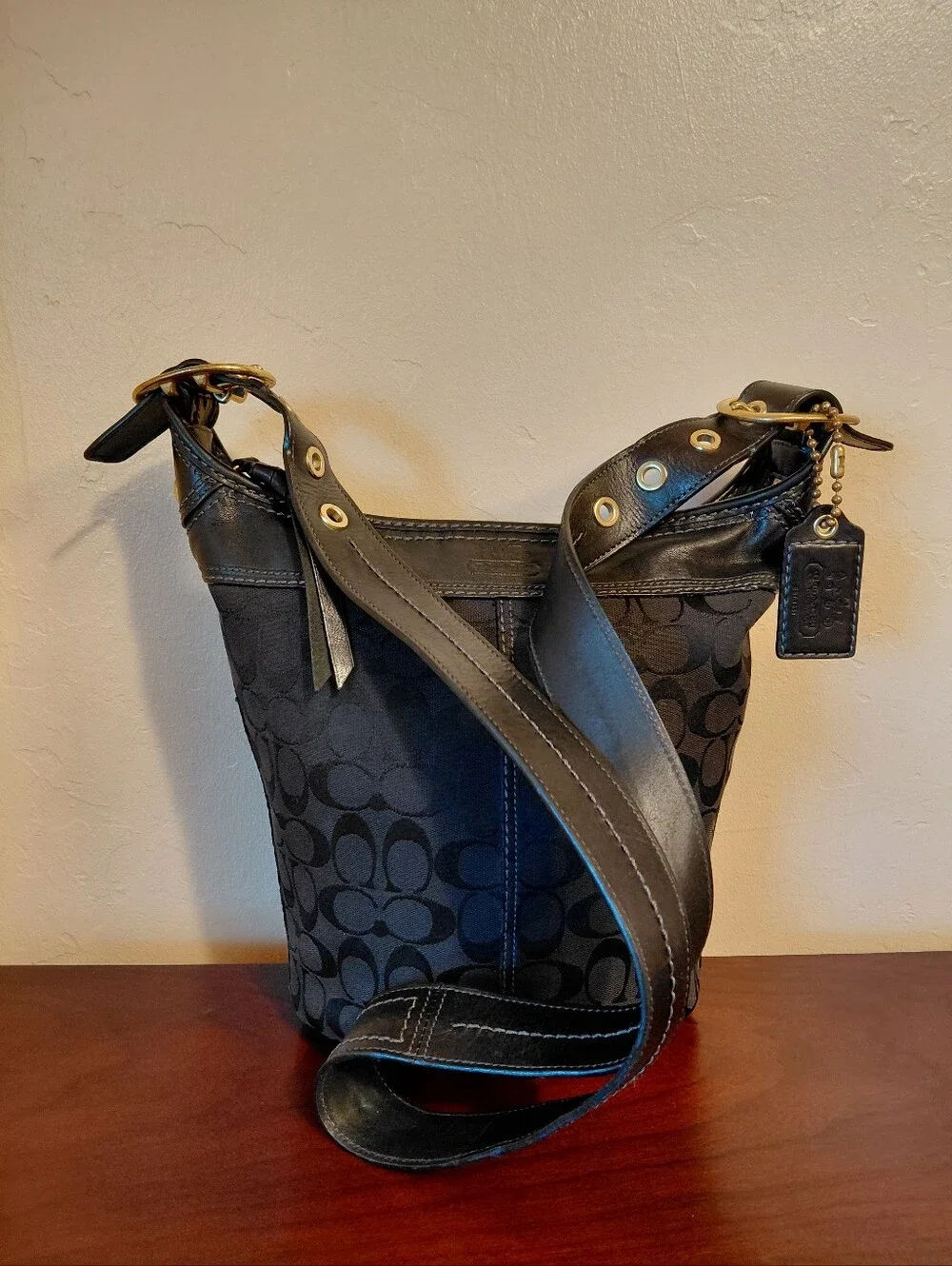 Coach Bleecker Signature Jacquard Duffle Style Bag # 11437